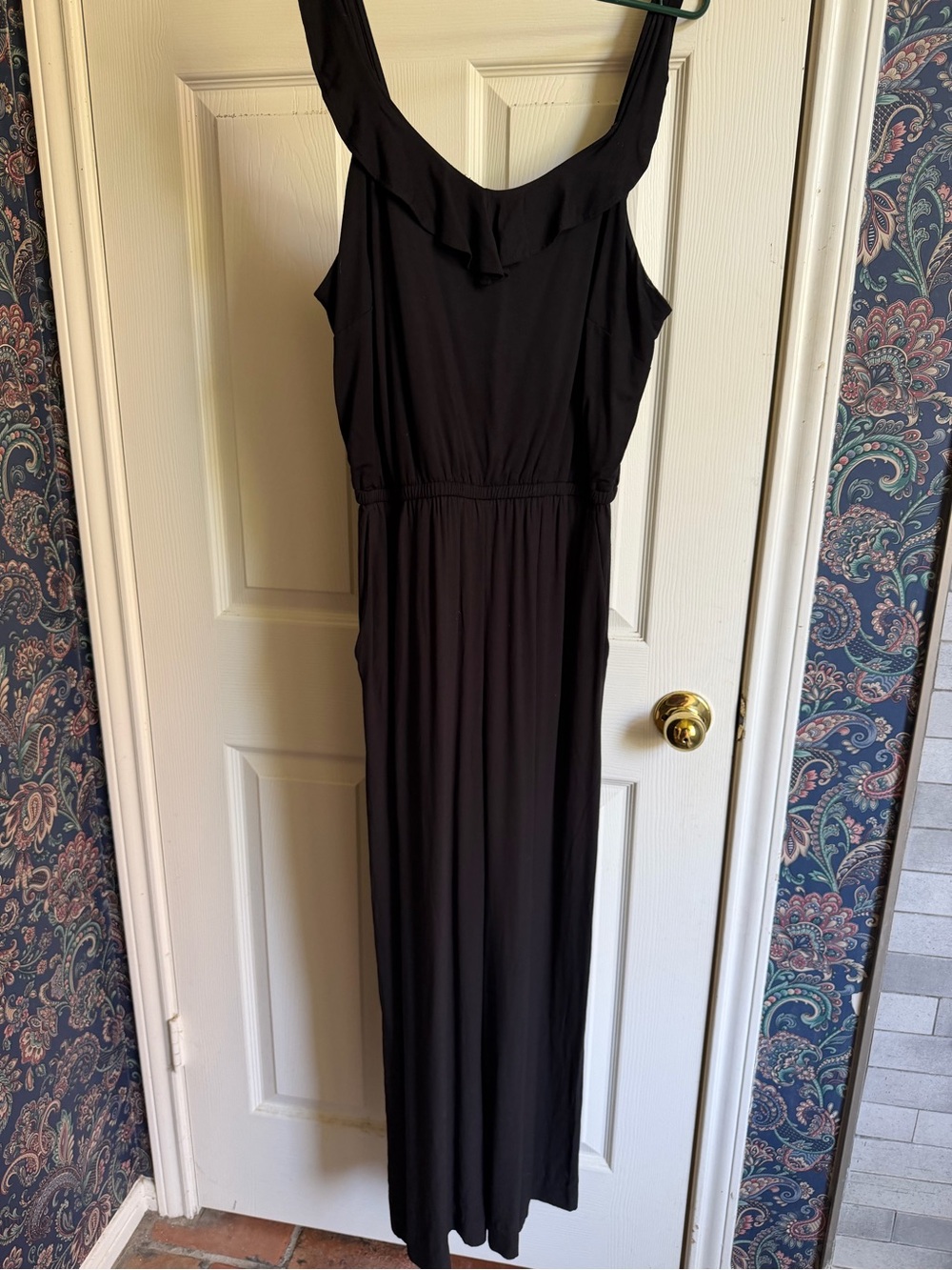 LOFT Black Women's Jumpsuit - Sleek Neckline